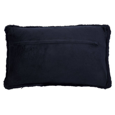 Bosie Lamina Navy Blue Rectangular Cushion