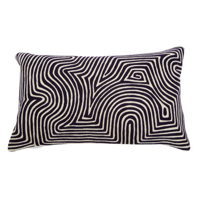 Black and best sale white rectangle pillow