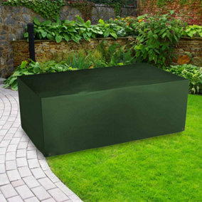 Bosmere All-Weather Rectangular Table Cover 6 Seat Green L170cm W94cm H71cm Waterproof UV Protected Heavy Duty 6 Year Guarantee