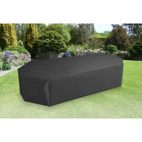 Bosmere Protector 5000 4/6 Seat Rectangular Patio Set Cover - Black