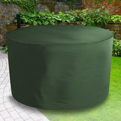 Bosmere Protector 6000 Circular Table Cover Dark Green 100% Waterproof UV Protected 6 Year Guarantee D 128 cm H 71 cm