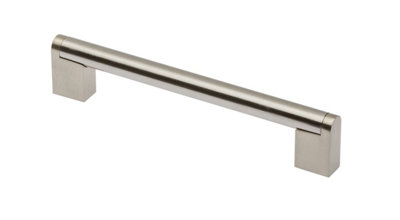 BOSS BAR 336 - cabinet door handle - 160mm, inox (brushed steel)