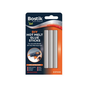 Bostik 30813369 DIY Hot Melt Glue Sticks (Pack 6) BSTSGSAP