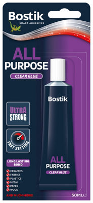 Bostik All Purpose Clear Glue 50ml (12 Packs)