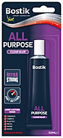 Bostik All Purpose Clear Glue 50ml (2 Packs)