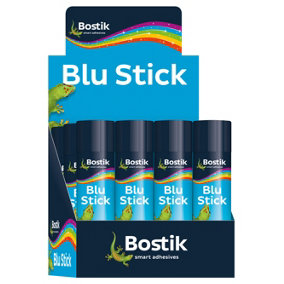 Bostik Blu Glue Stick 36g Pack of 12 (4 Packs)