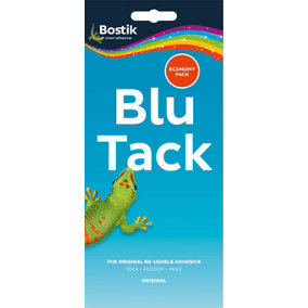 Bostik Blu Tack Economy Value Pack Re-Usable Adhesive Putty (2 Packs)