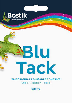 Bostik Blu Tack Handy White Re-Usable Adhesive Putty (12 Packs)