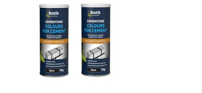 Bostik Cementone Colours For Cement Black 1KG Pack of 2