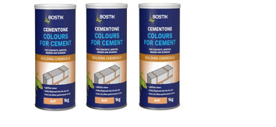 Bostik Cementone Colours For Cement Buff 1KG Pack of 3