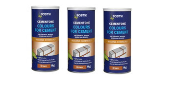 Bostik Cementone Colours For Cement Russet Brown 1KG Pack of 3