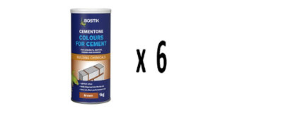 Bostik Cementone Colours For Cement Russet Brown 1KG Pack of 6