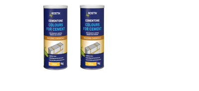 Bostik Cementone Colours For Cement Yellow 1KG Pack of 2