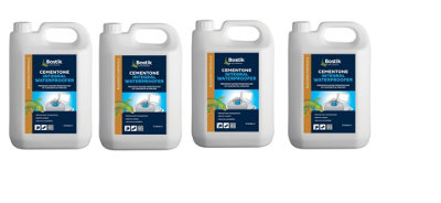 Bostik Cementone Integral Waterproofer Yellow 5L Pack of 4