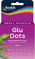 Bostik  Glu Dots Extra Strength Permanent 10mm On A Roll Pack of 200 (2 Packs)