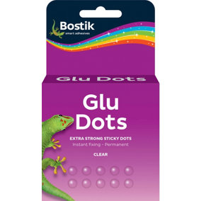 Bostik  Glu Dots Extra Strength Permanent 10mm On A Roll Pack of 200 (2 Packs)