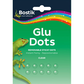 Bostik Glu Dots Removable 10mm Pack of 64 (12 Packs)