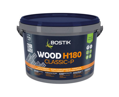 Bostik H180 MS Polymer Premium Wood Floor Adhesive (14kg Tub) (Pack of 2)
