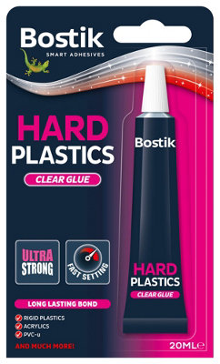 Bostik Hard Plastics Clear Glue 20ml (1 Pack)