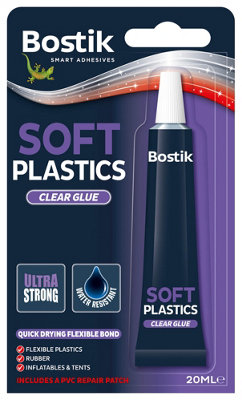 Bostik Soft Plastics Clear Glue 20ml (12 Packs)