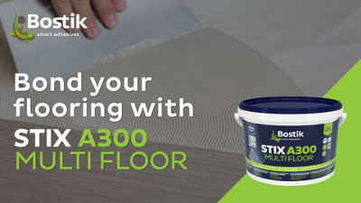 Bostik STIX A300 Multi Floor Vinyl & LVT Adhesive (6kg Tub) (Pack of 2)