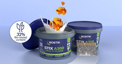 Bostik STIX A300 Multi Floor Vinyl & LVT Adhesive (6kg Tub) (Pack of 2)