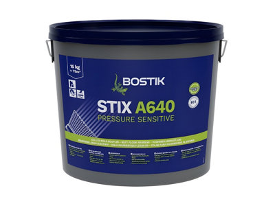 Bostik STIX A640 Pressure Sensitive Vinyl & LVT Adhesive (15kg Tub) (Pack of 2)