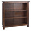 Boston 3 shelf bookcase, rich dark brown lacquer finish