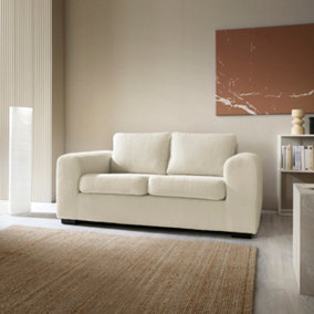 Boston Boucle 3 Seater in Cream