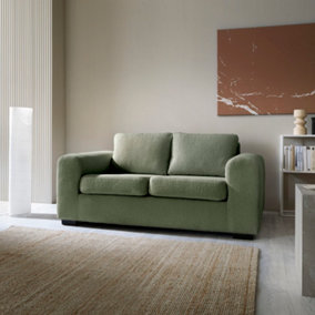 Boston Boucle 3 Seater in Forest Green