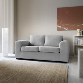Boston Boucle 3 Seater in Light Grey