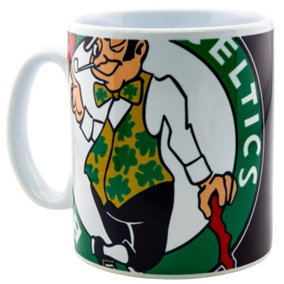 Boston Celtics Cropped Logo Mug Black/Green/White (One Size)
