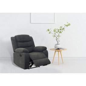 Boston Manual Fabric Recliner Chair Grey