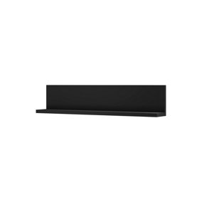 Bota 01 Wall Shelf in Black Matt - W1500mm H320mm D240mm, Elegant Display Solution
