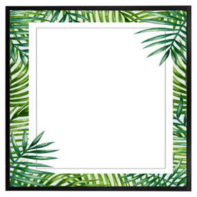 Botanical border (Picutre Frame) / 16x16" / White