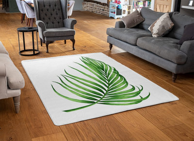Botanical Leaf Designer Special Soft Home Rug