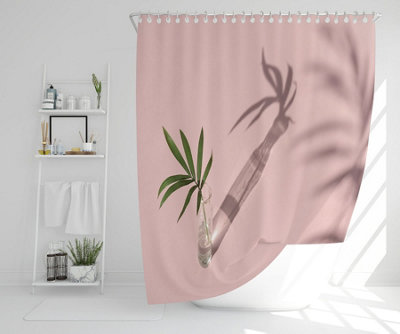 Botanical leaf on pink (Shower Curtain) / Default Title Price Comparisons | Compare The Build