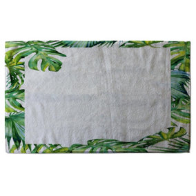 Botanical Leaves Border (Bath Towel) / Default Title