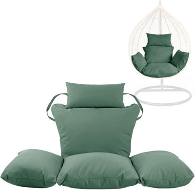 Bottle Green Replacement Cushion For Swing Egg Chair, Pieces