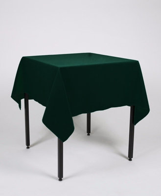 Bottle Green Square Tablecloth 147cm x 147cm (58" x 58")