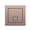 Bottom Entry Concealed Toilet Cistern WC with Dual Flush Square Brushed Bronze Push Button - Includes WRAS Internals & Pipe