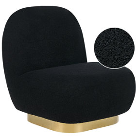 Boucle Armless Chair Black LOVIISA
