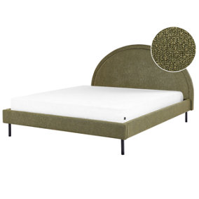 Boucle Bed EU King Size Green MARGUT