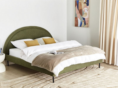 Boucle Bed EU Super King Size Green MARGUT