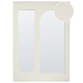 Boucle Wall Mirror 100 cm Off-White MARCIGNY