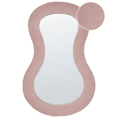 Boucle Wall Mirror 112 cm Pink PLANCHEZ