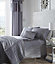 Boulevard Dove Grey Double Duvet Cover and Pillowcases