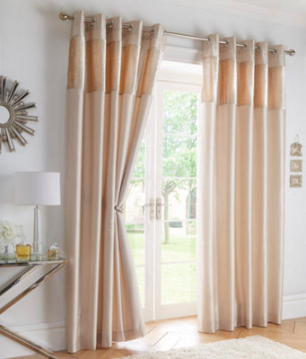 Boulevard Oyster Eyelet Curtains 66 X 90 | DIY At B&Q