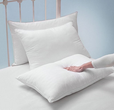 Bounce Back Pillow with Supportive Hollowfibre Fill & 100% Polyester Microfibre Cover - W74 x D48cm, Standard Firmness