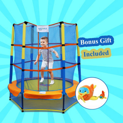 Toddler trampoline with safety net hotsell